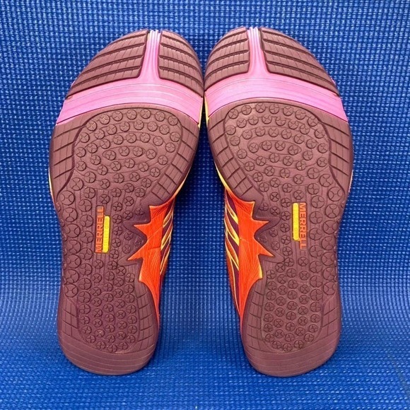 MERRELL ALL OUT FUSE Women`s Size 10 Purple Orange Trail Running Shoes J06326 - Picture 7 of 8